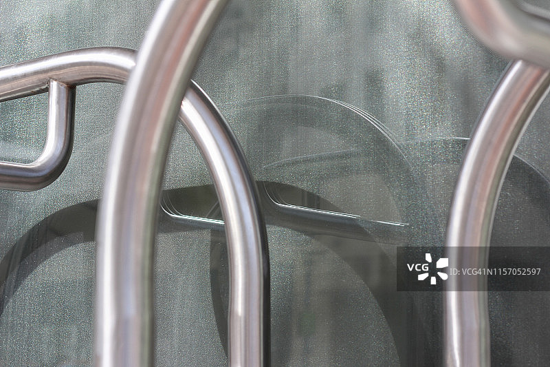 闪亮行李车的抽象视图图片素材