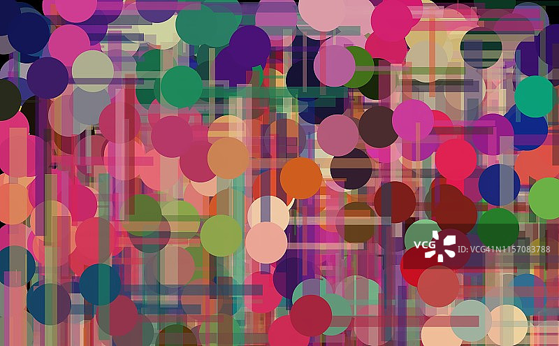 抽象几何圆形和矩形图片素材