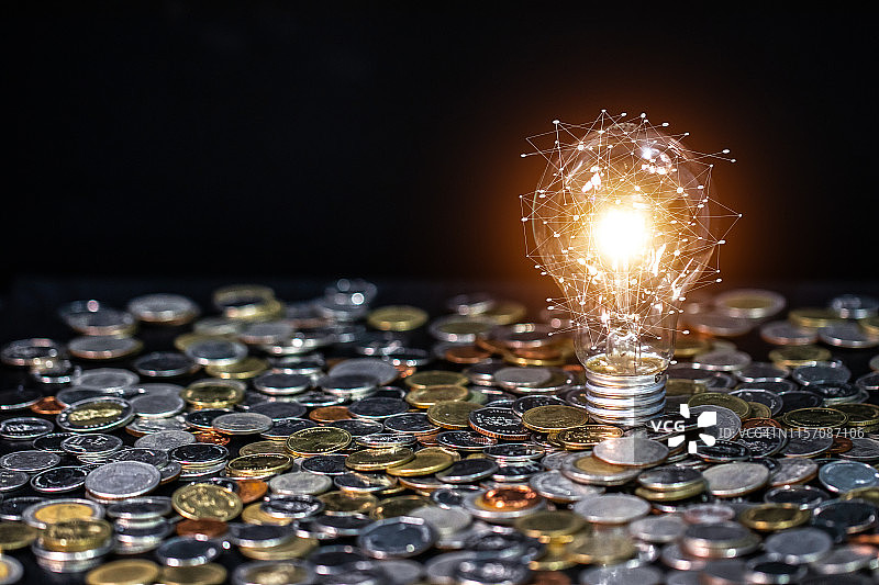 商业灯泡概念图片素材