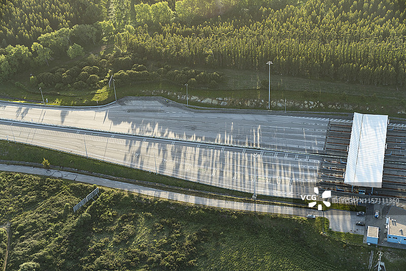 葡萄牙里斯本郊外收费站航拍图片素材