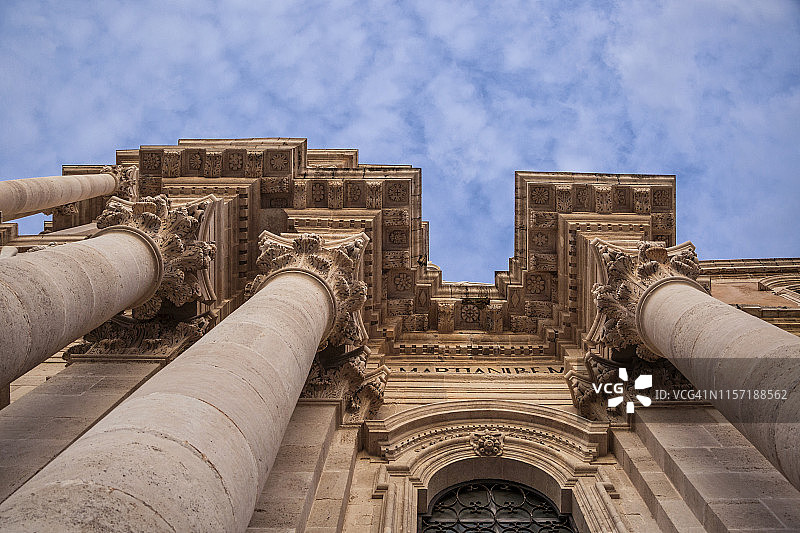 意大利西西里奥尔蒂贾锡拉库萨锡拉库萨大教堂图片素材