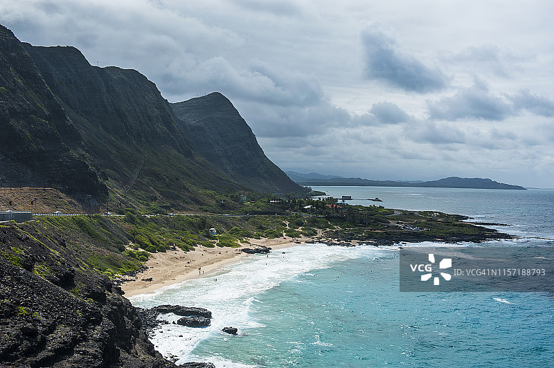 夏威夷瓦胡岛考波海滩图片素材