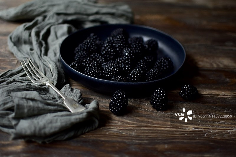 黑莓的特写图片素材