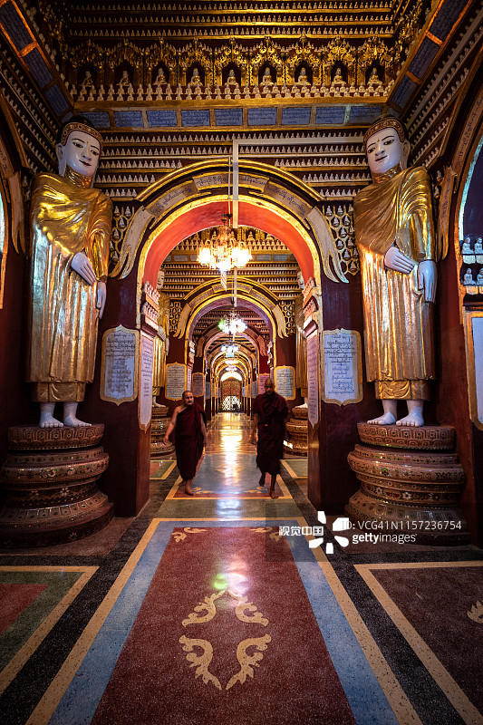 孟瓦附近的大菩提寺图片素材