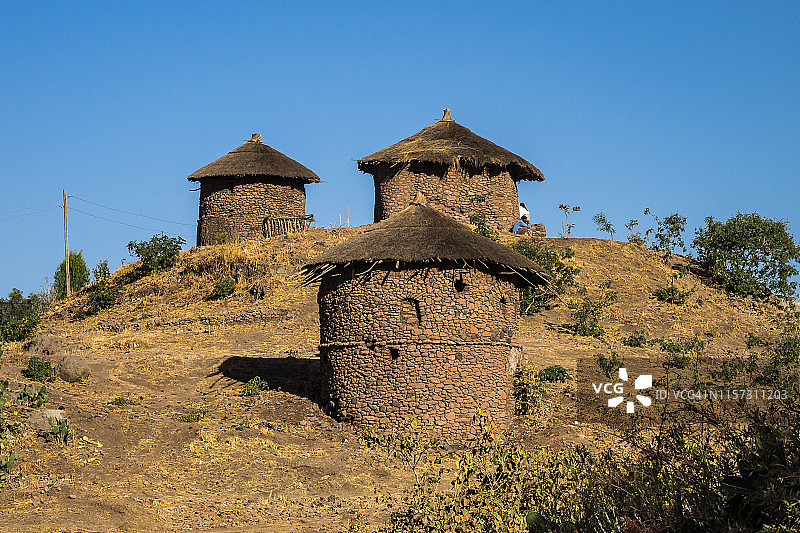 埃塞俄比亚拉利贝拉著名的圣乔治岩石教堂图片素材