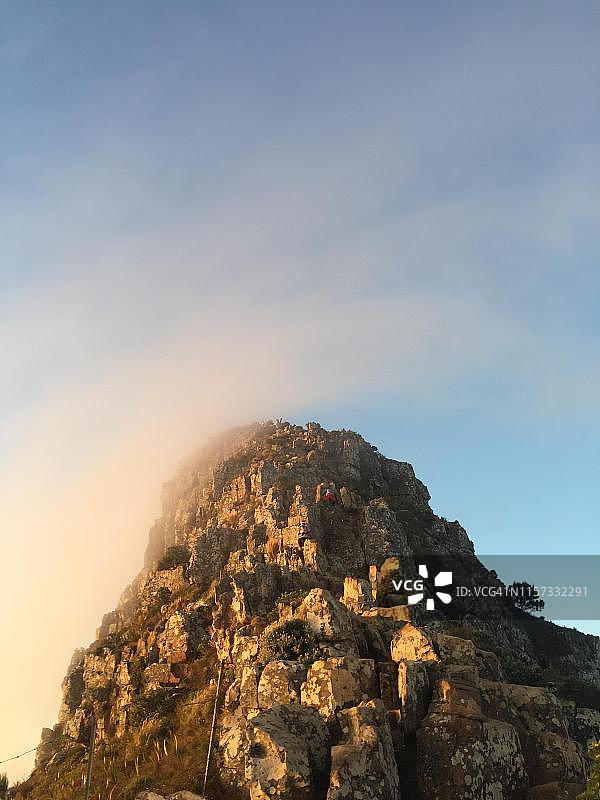 南非西开普敦狮头山特写图片素材