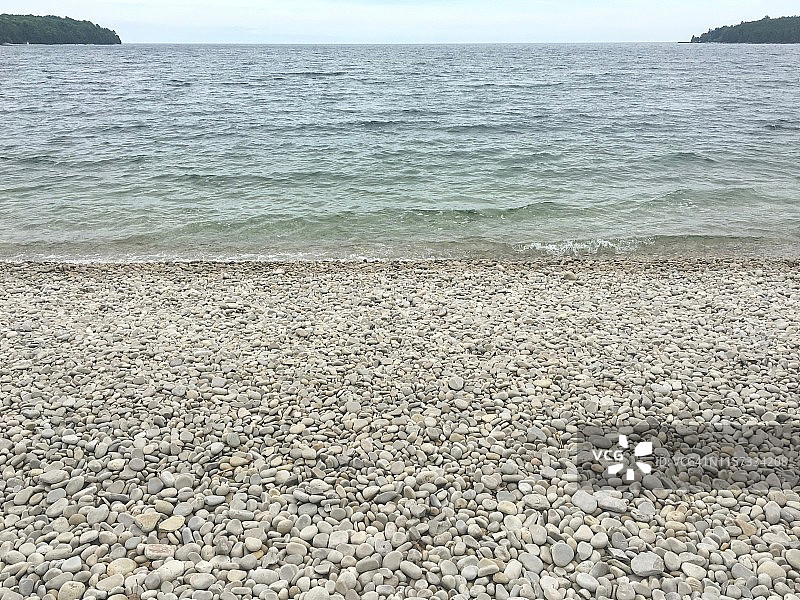 威斯康星州华盛顿岛的校舍海滩图片素材