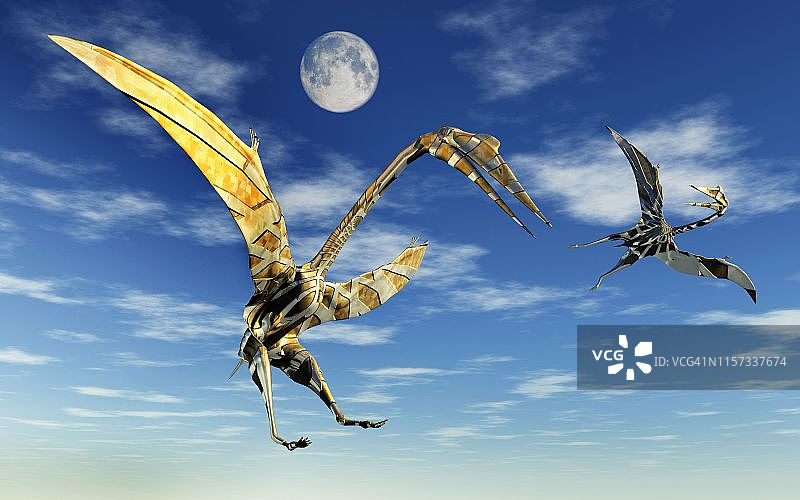 飞行机器人 Quetzalcogtlus图片素材