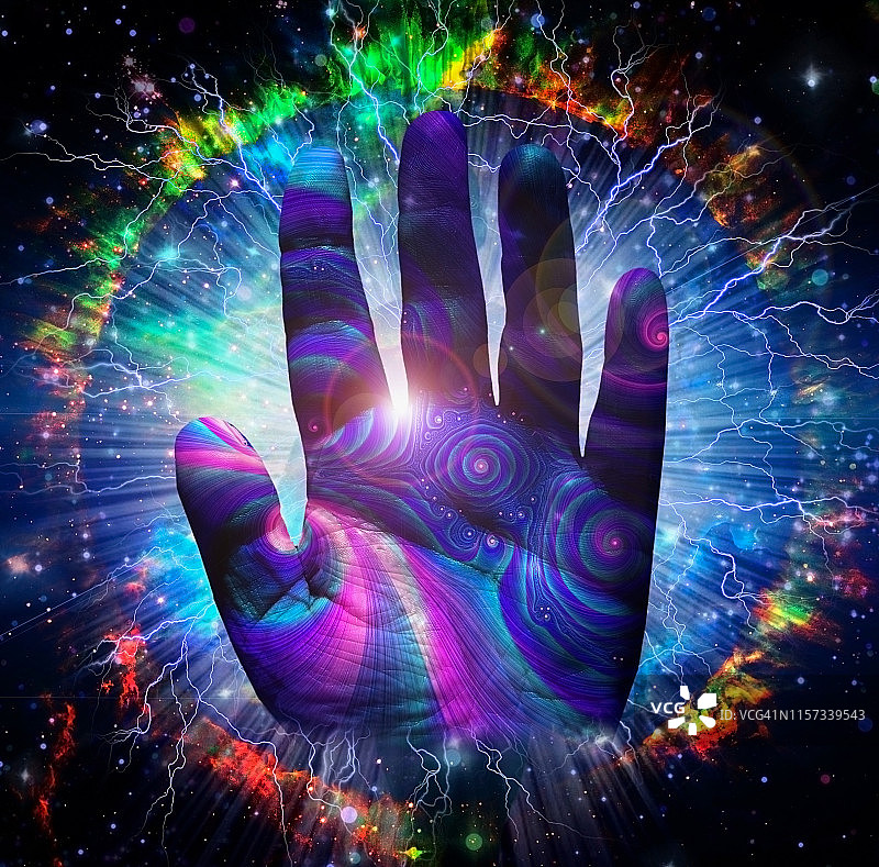 生动的精神构图，上帝之手图片素材