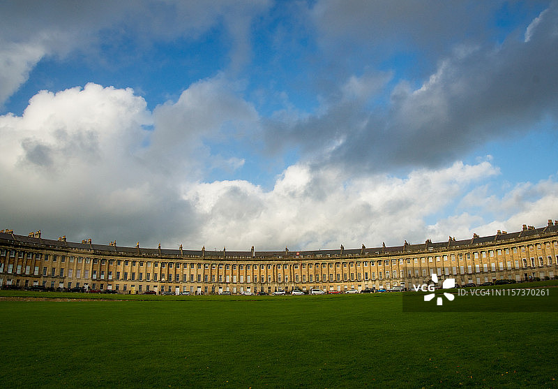 英国巴斯皇家新月楼图片素材