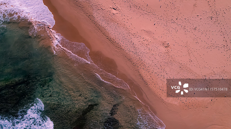 Freshawater海滩无人机航拍图片素材