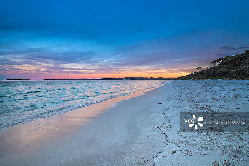 杰维斯湾 - 海姆斯海滩日落图片素材