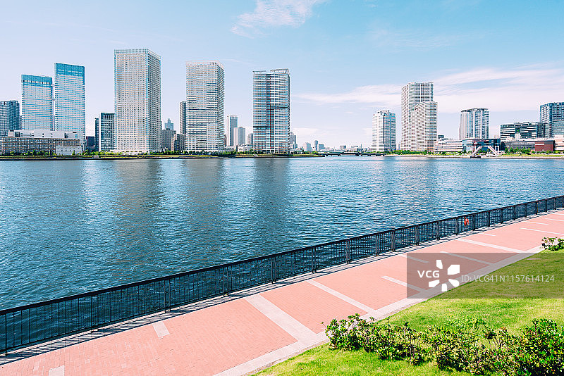 东京丰洲东京湾景色图片素材