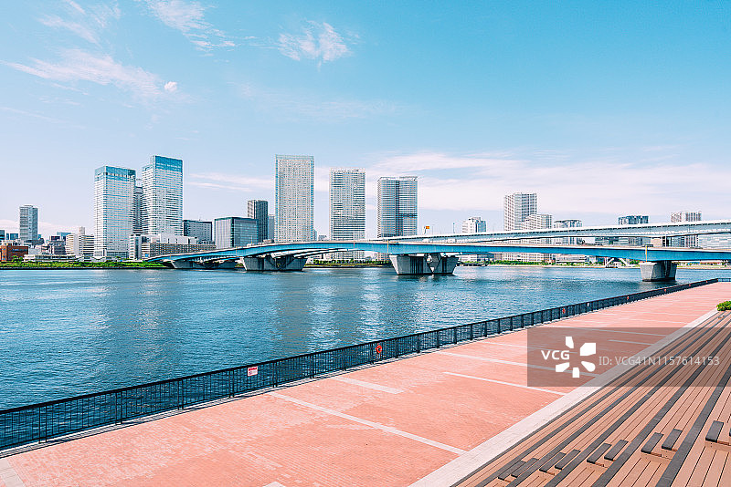 东京丰洲东京湾景色图片素材