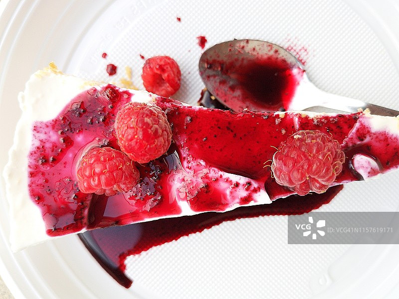 覆盆子芝士蛋糕图片素材