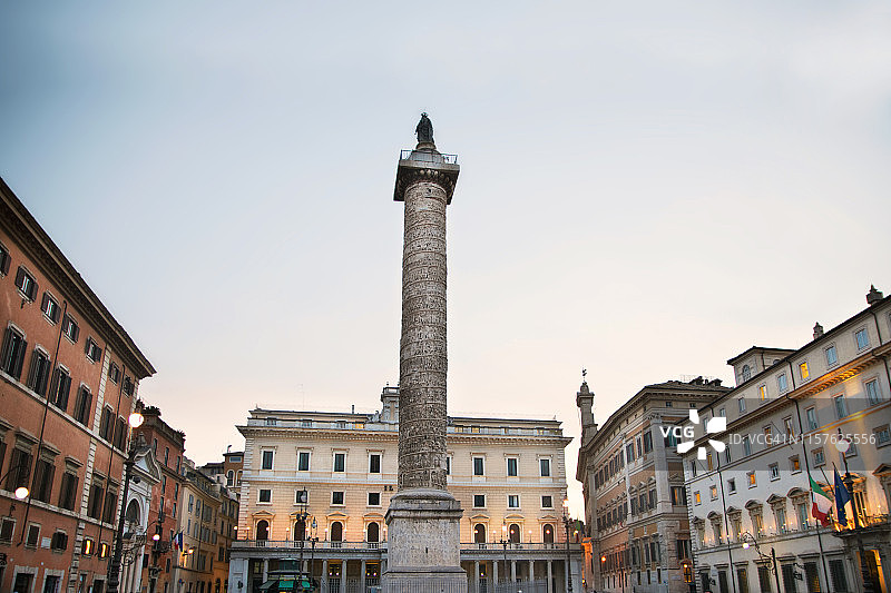 意大利罗马的科隆纳广场图片素材