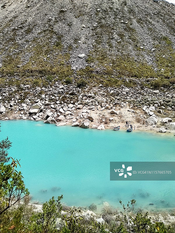 秘鲁帕隆湖与派拉蒙影业Logo灵感来源山峰图片素材