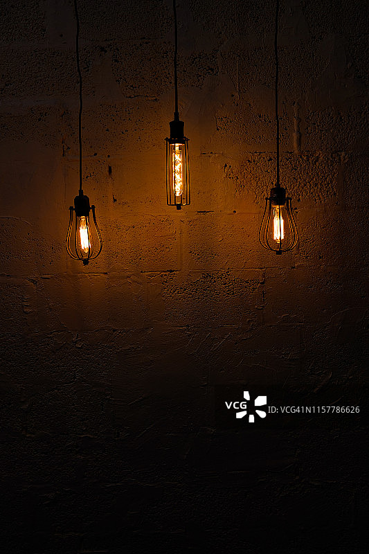 爱迪生复古灯泡背景图片素材