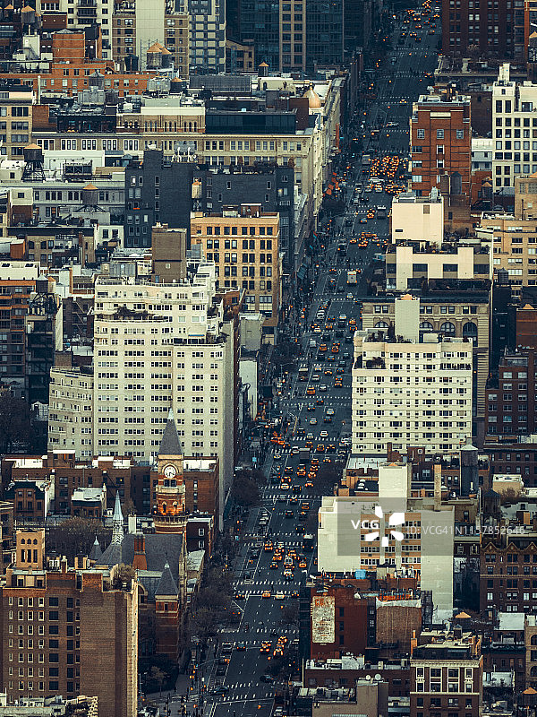 曼哈顿第六大道图片素材