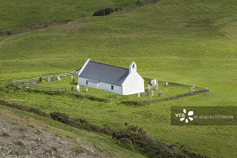 威尔士卡迪根湾芒特圣十字教堂图片素材
