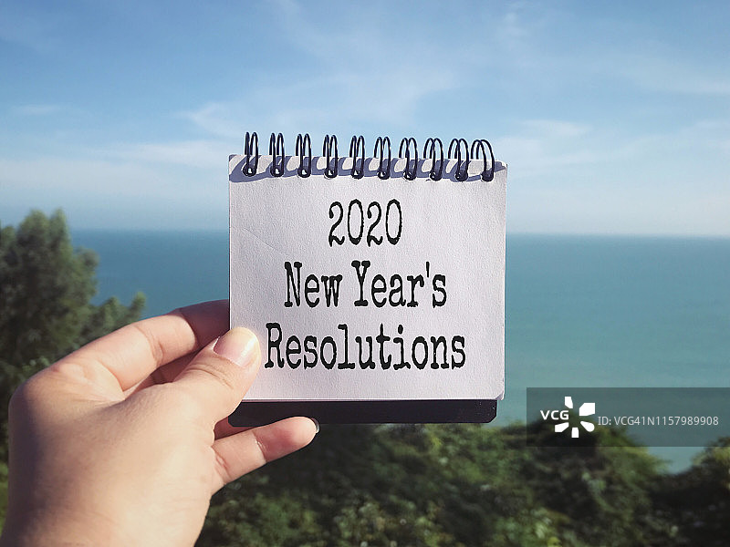 新年决心概念图片素材