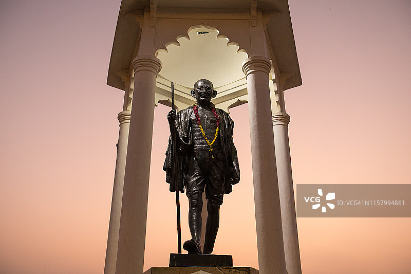 亚洲甘地日落图片素材