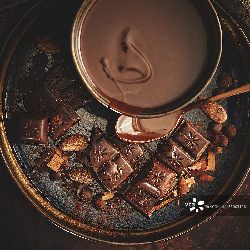 准备优质黑巧克力图片素材