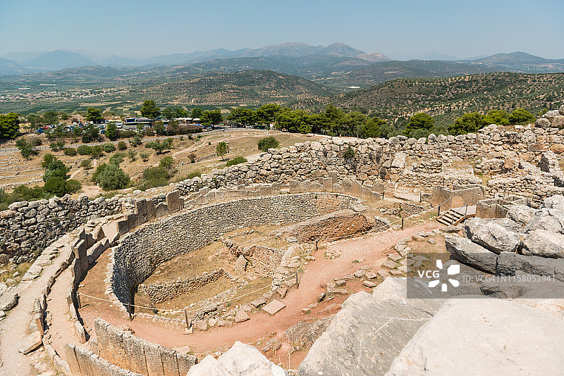希腊迈锡尼考古遗址图片素材