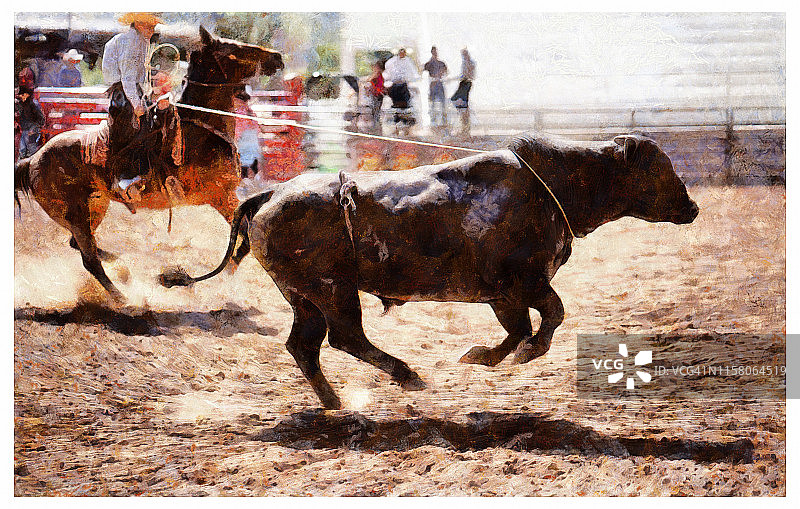 清理竞技场中的公牛 - 数码照片处理图片素材