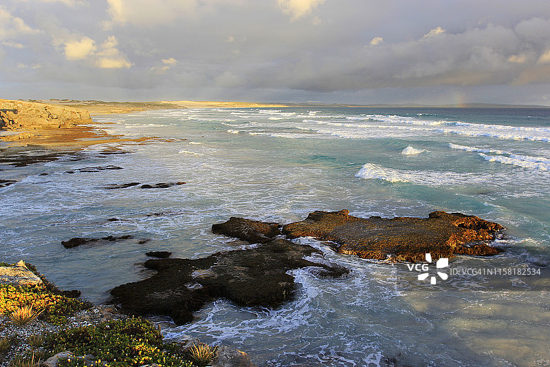 艾尔半岛南海岸的斯利福德湾，南澳大利亚图片素材