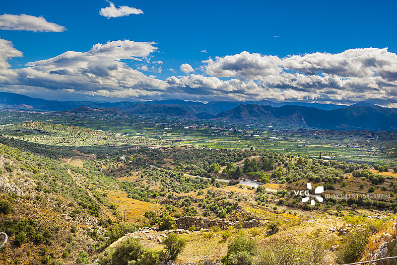 希腊迈锡尼城堡图片素材