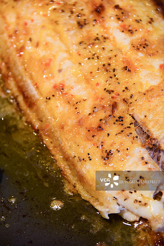 法式煎鳎鱼图片素材