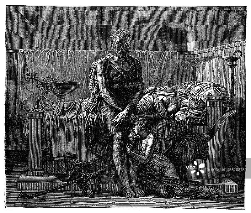 皮埃尔·纳西斯·格林《塞克斯图斯归来》- 18世纪作品图片素材