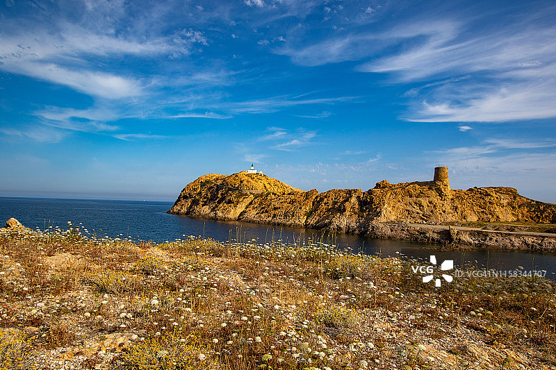 科西嘉岛利勒鲁斯风光图片素材