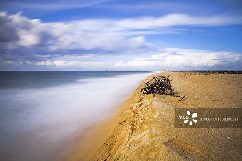 葡萄牙法鲁海滩夏日风光图片素材