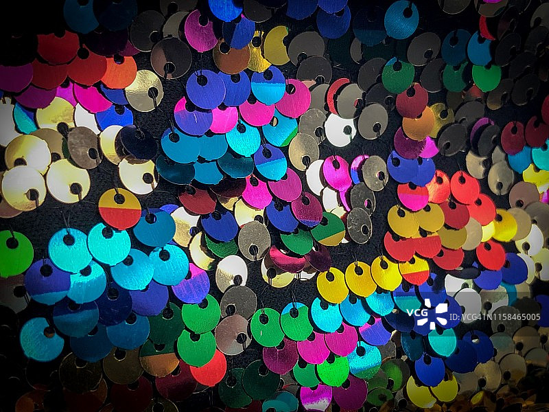 彩色亮片特写图片素材