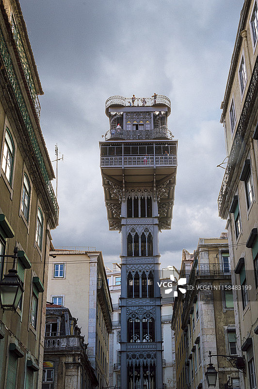 葡萄牙里斯本圣胡斯塔升降机图片素材