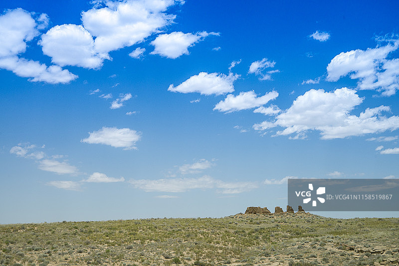 查科峡谷新阿尔托普韦布洛上空图片素材