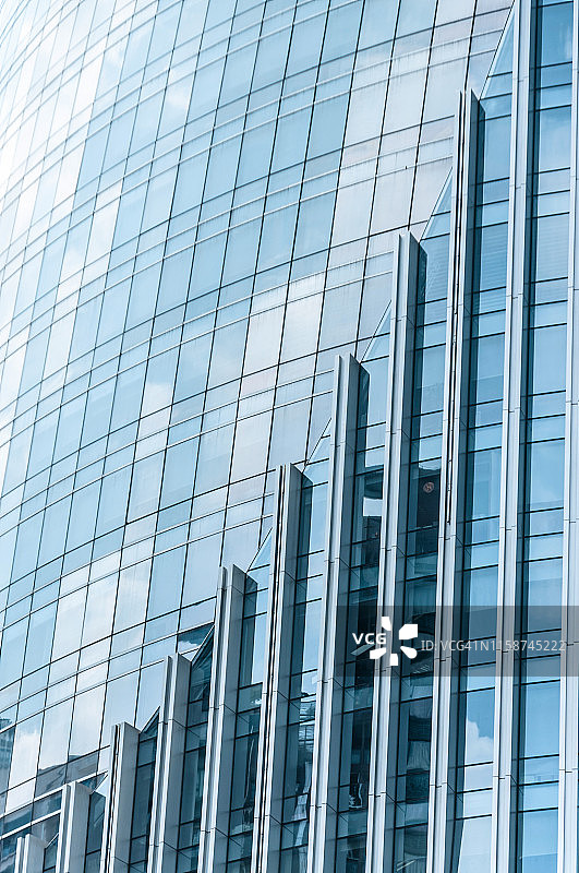 广州中央商务区（CBD）的现代玻璃摩天大楼。图片素材