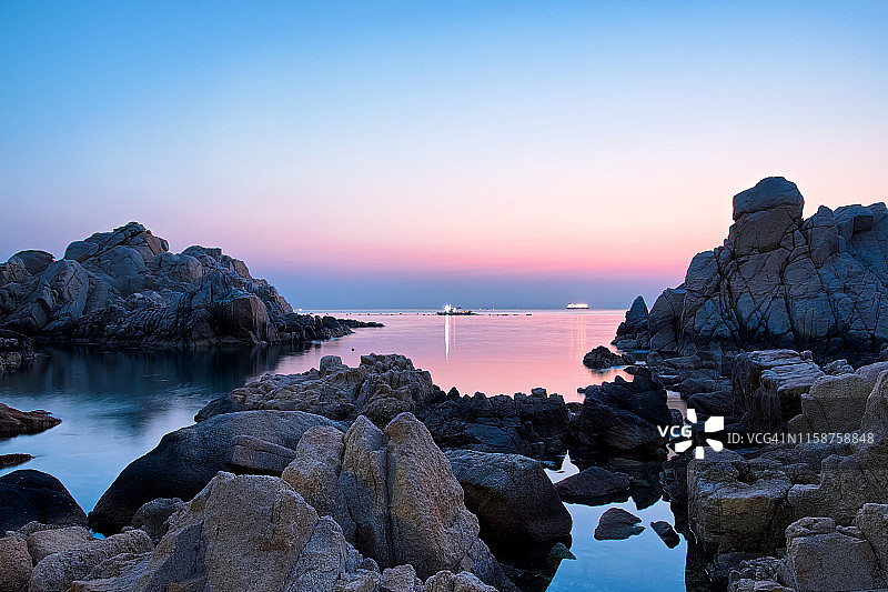 大王岩公园VD702日出图片素材