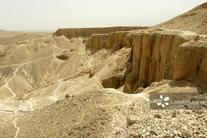 帝王谷全景，底比斯，卢克索图片素材