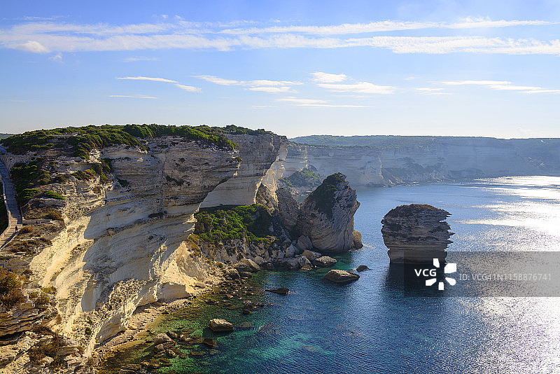 法国科西嘉岛博尼法乔悬崖图片素材
