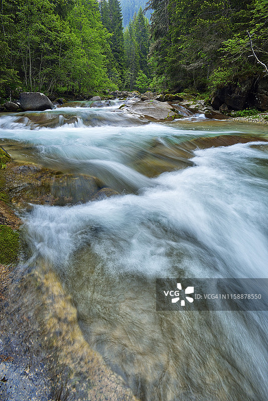 意大利特伦蒂诺Travignolo河图片素材