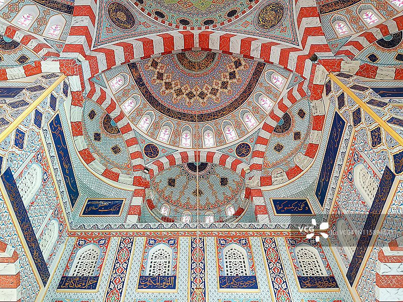 伊拉克库尔德斯坦埃尔比勒贾利勒·哈亚特清真寺内部图片素材