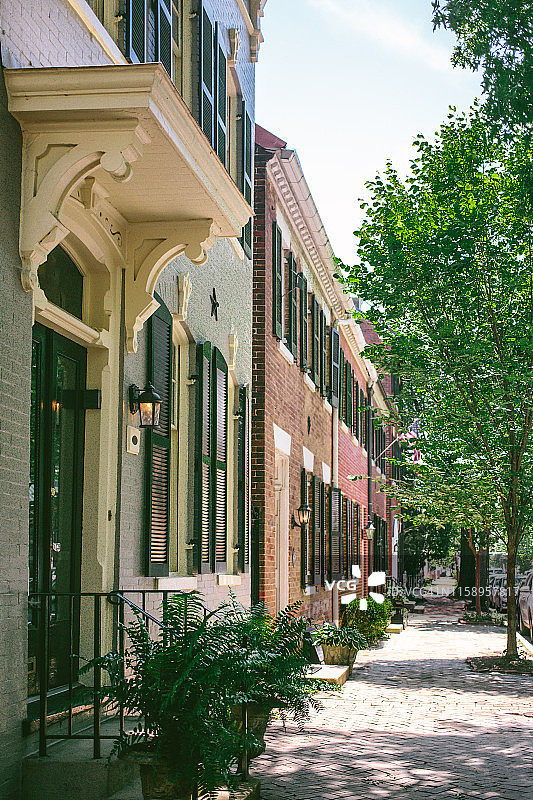 砖砌联排别墅图片素材