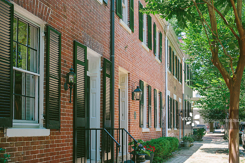 砖砌联排别墅图片素材