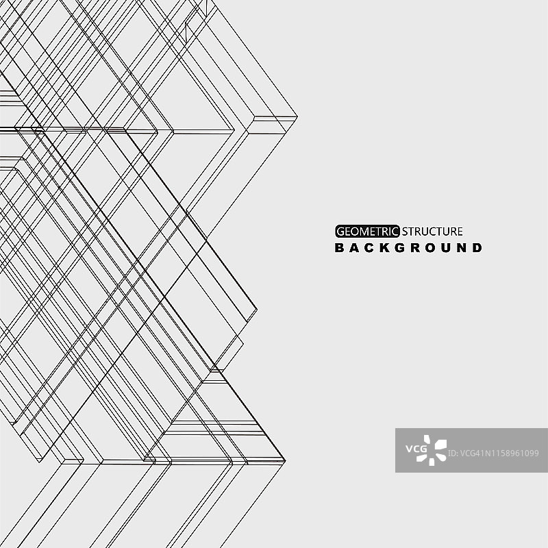 灰色抽象结构线条图案背景图片素材