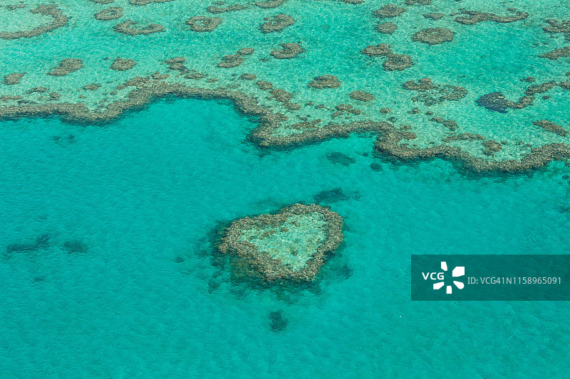 澳大利亚大堡礁心形礁图片素材