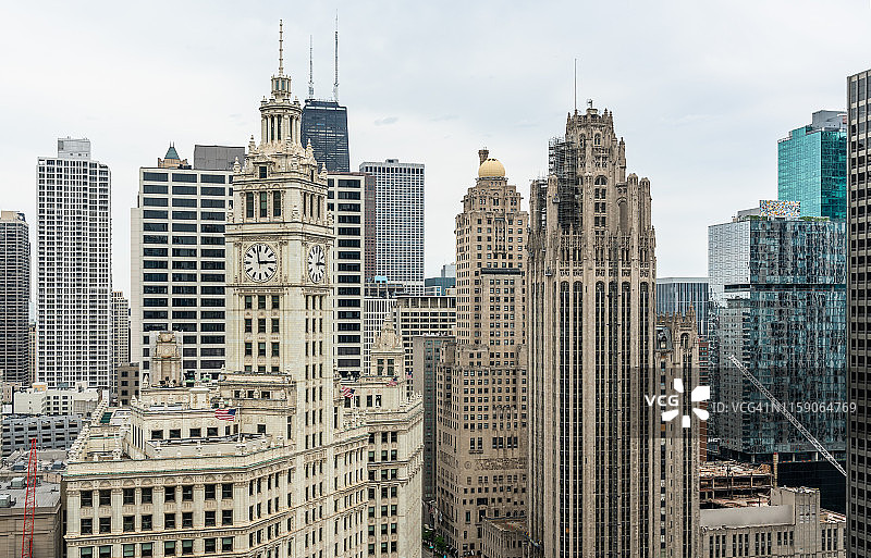芝加哥密歇根-瓦克历史街区图片素材