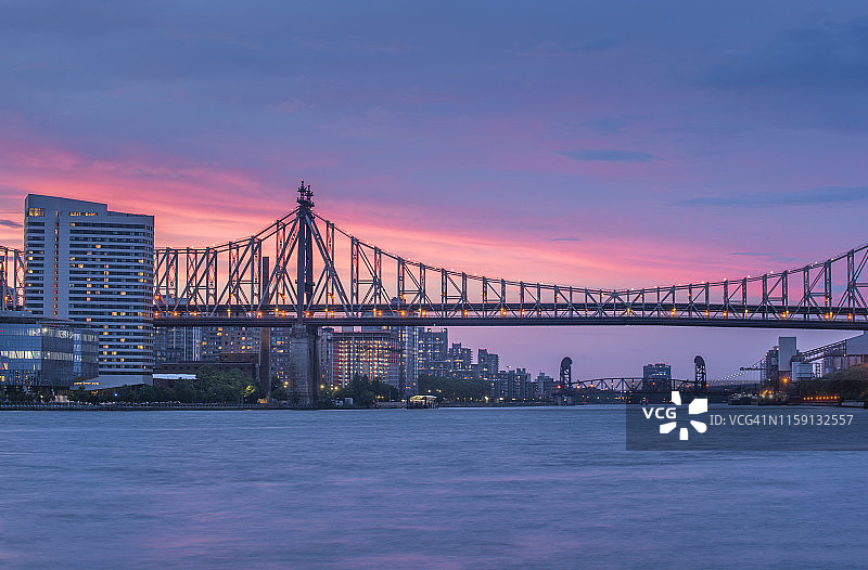 纽约市皇后区大桥图片素材